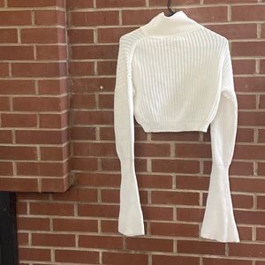 White cropped American apparel medium sweater